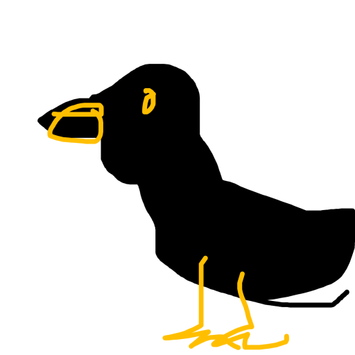 Crow drawing by bones