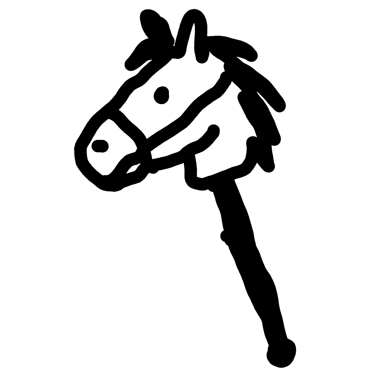 Hobby Horse drawing by Guardianoflives