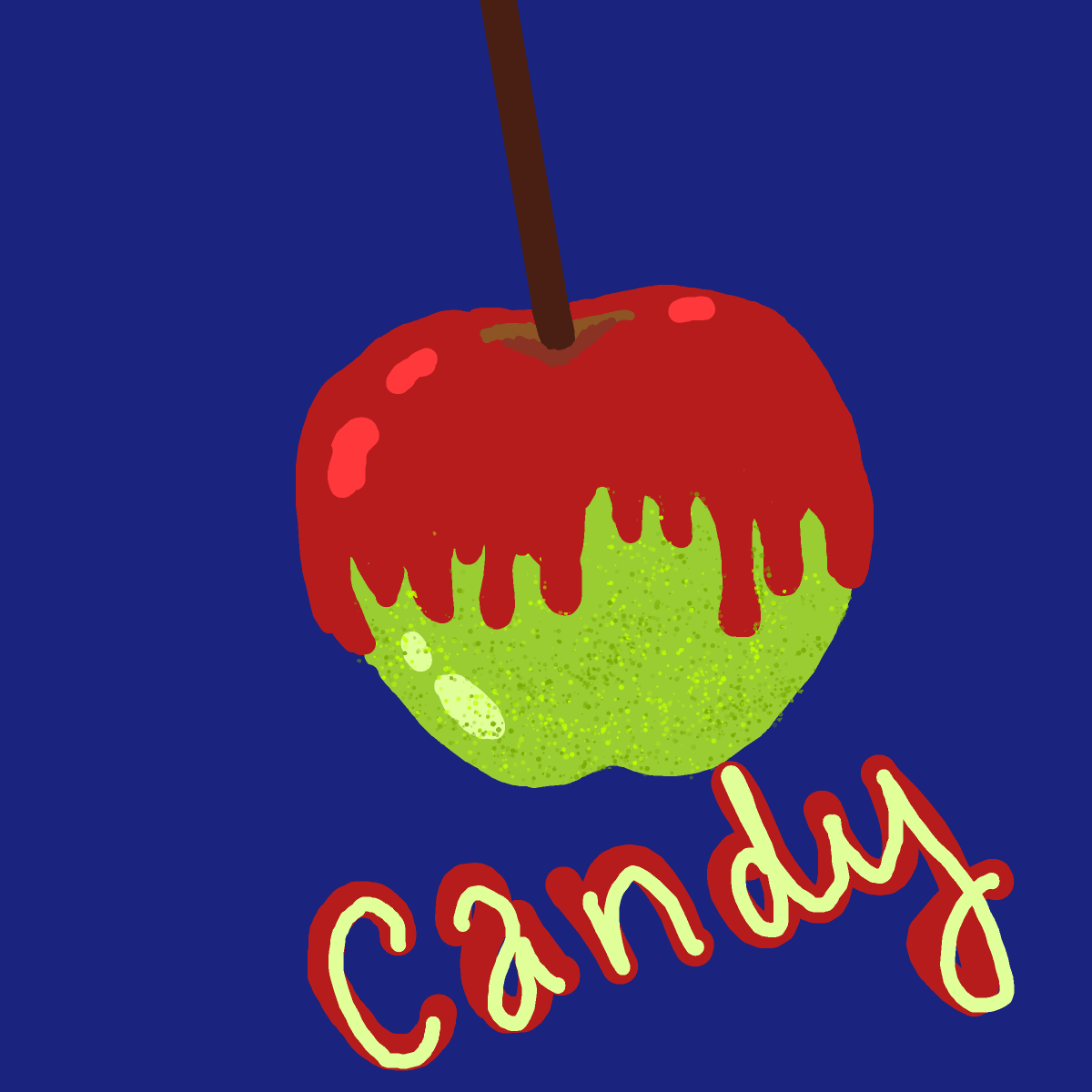 Candy Apple drawing by sage-brush-smith