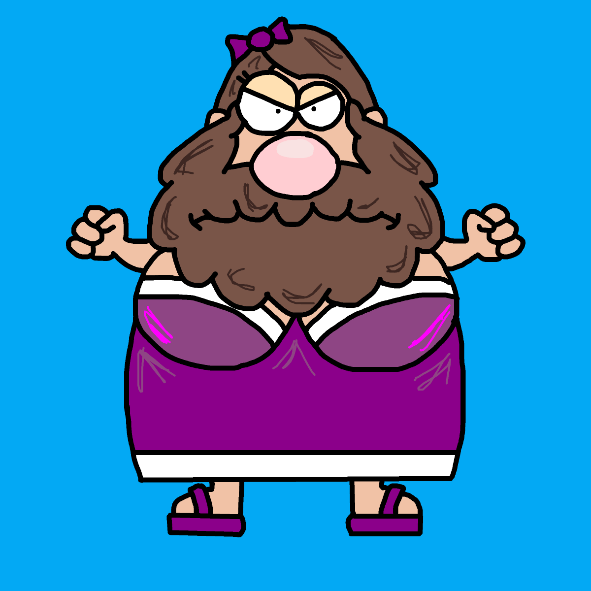 Bearded Lady drawing by monthra