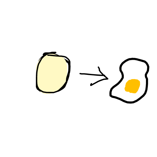 Egg drawing by loddie