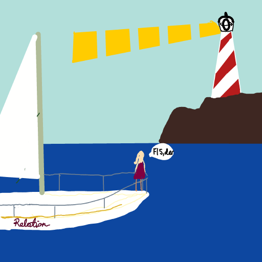 Lighthouse drawing by open-just-bard