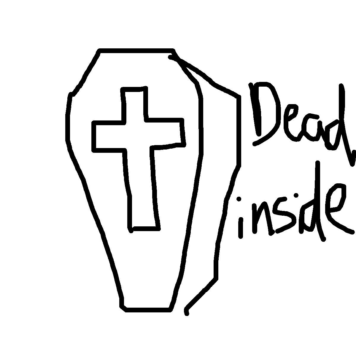 Coffin drawing by mikestam195