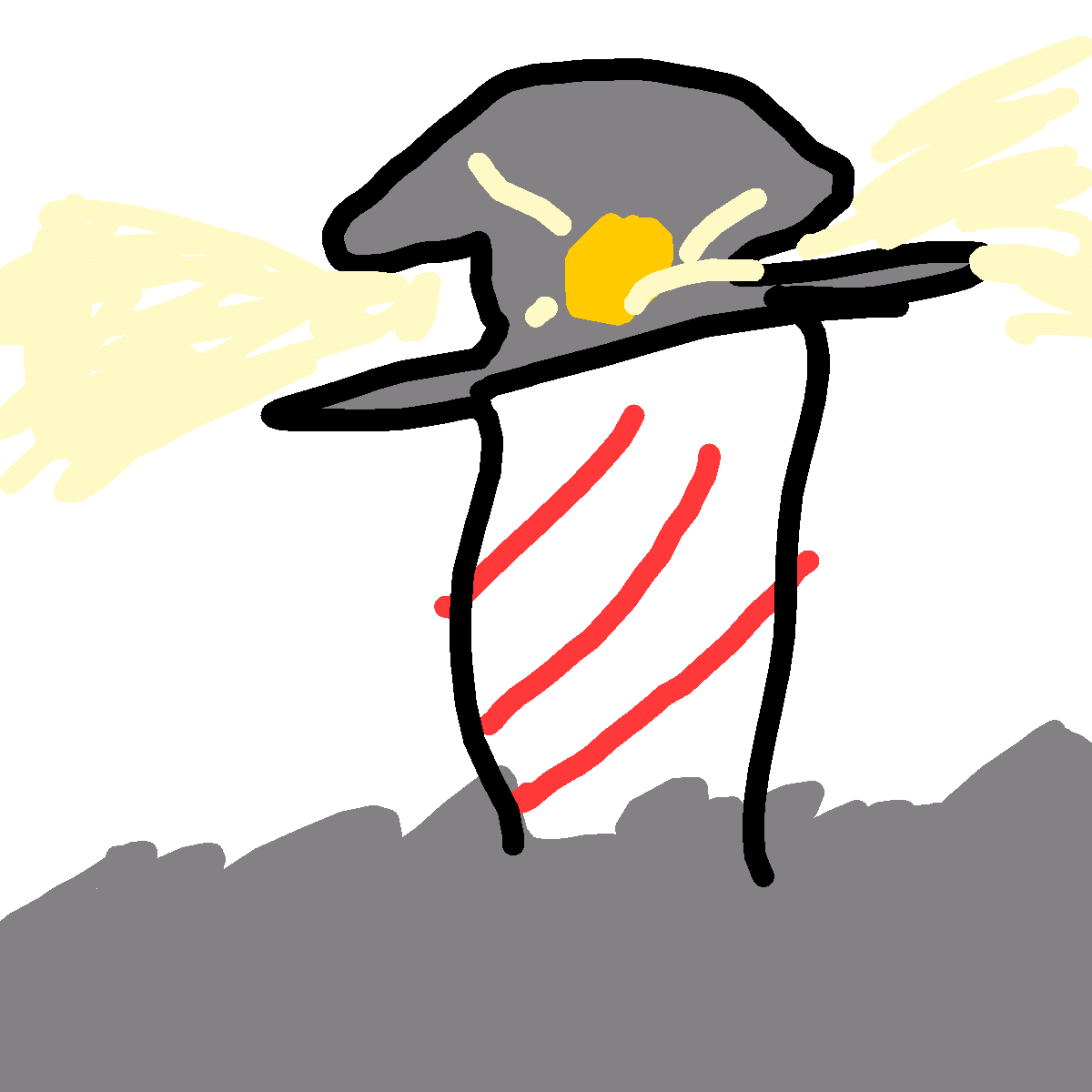 Lighthouse drawing by macaronimiles
