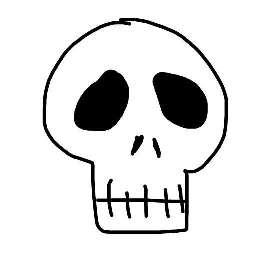 Skull drawing by wethebambam