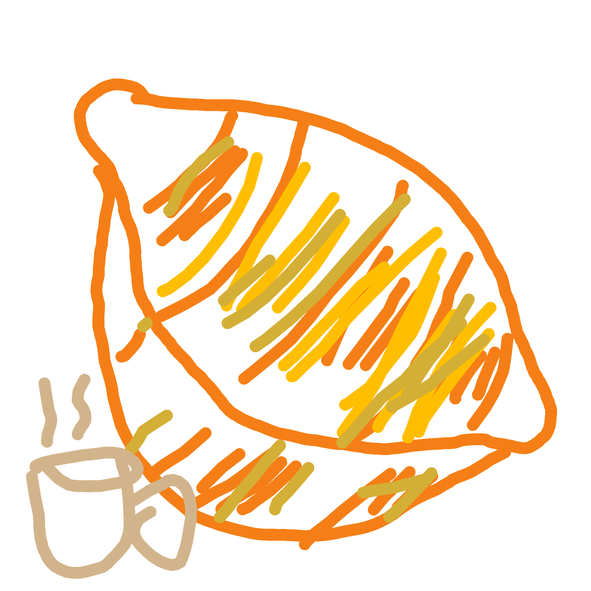 Croissant drawing by sage-onyx-soul