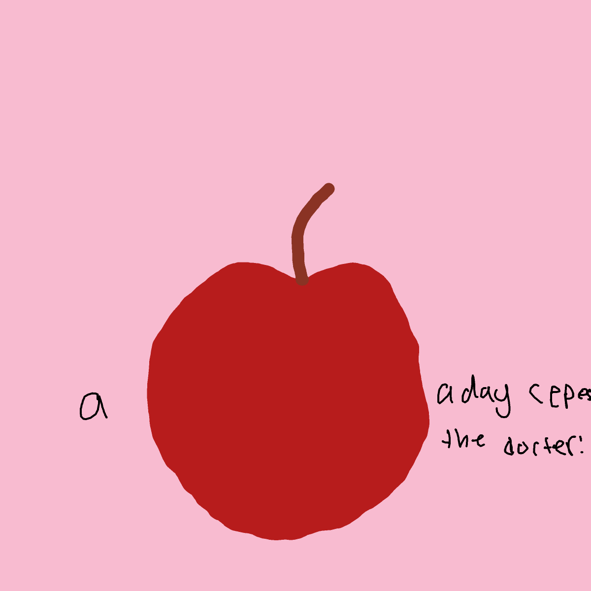 Apple drawing by alpha-base-print