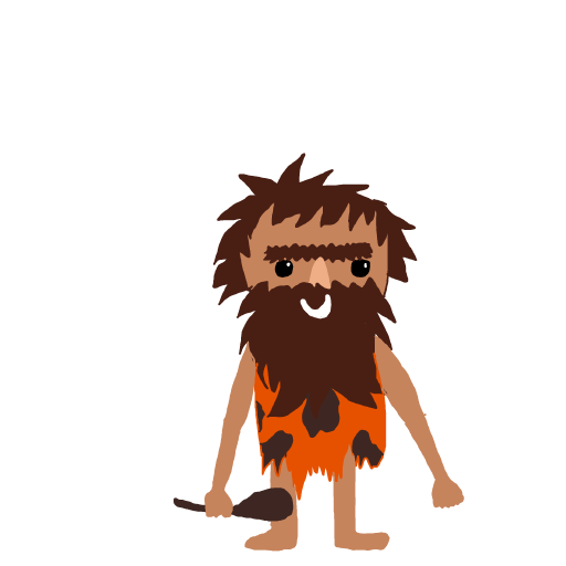 Caveman drawing by wave-cool-pride