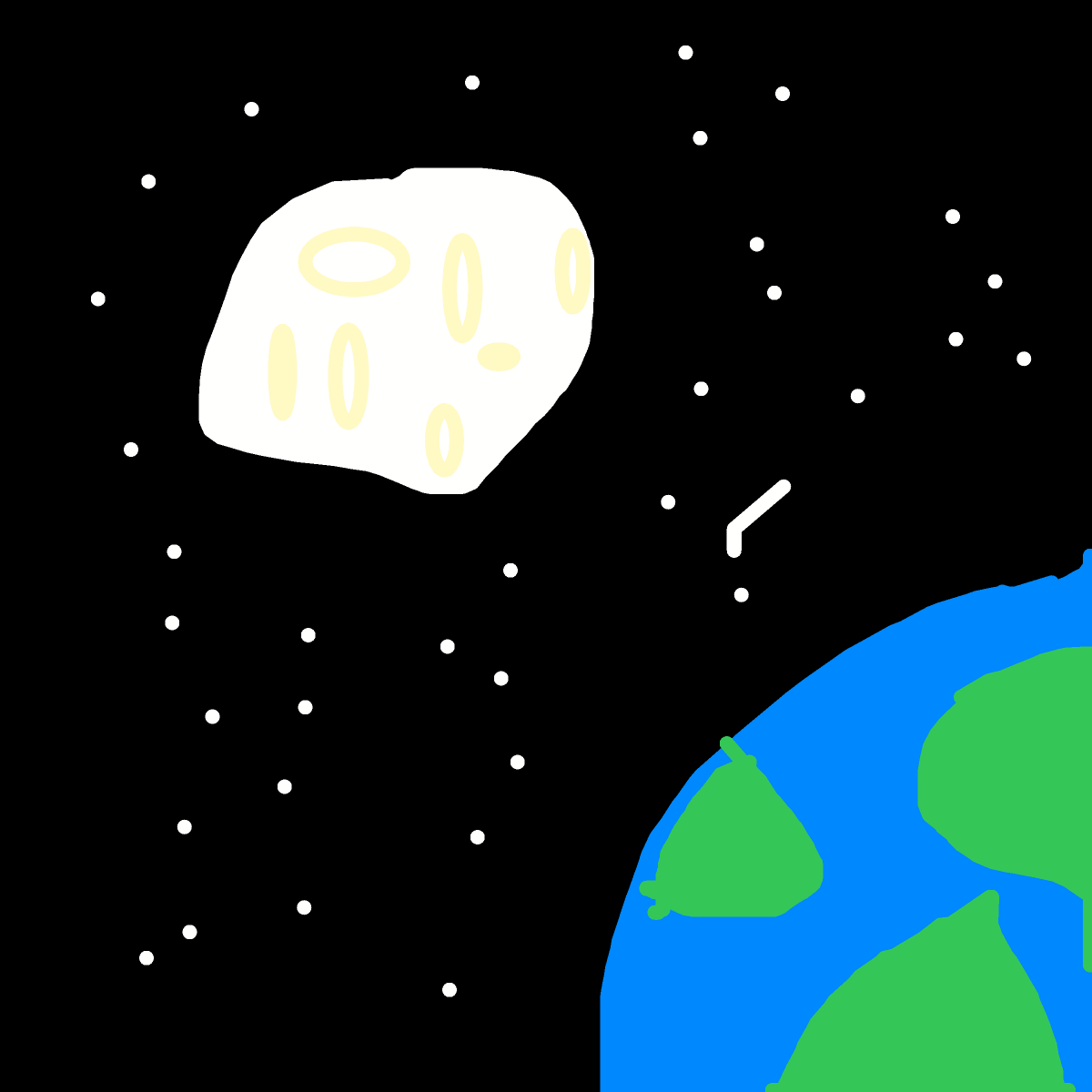 Moon drawing by kat-face