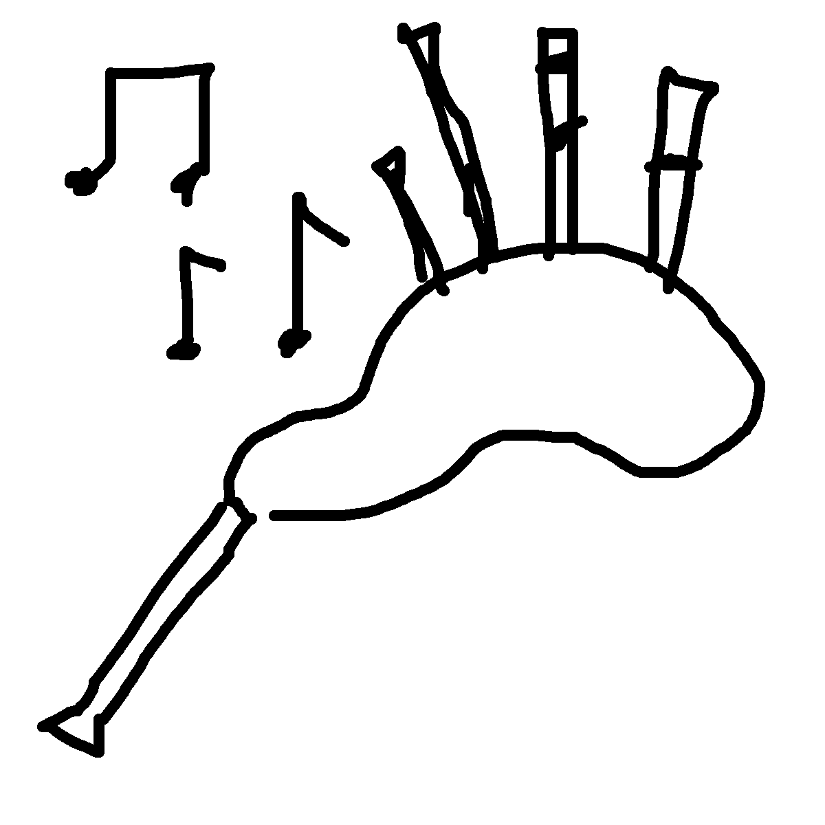 Bagpipes drawing by ria-ria-ria