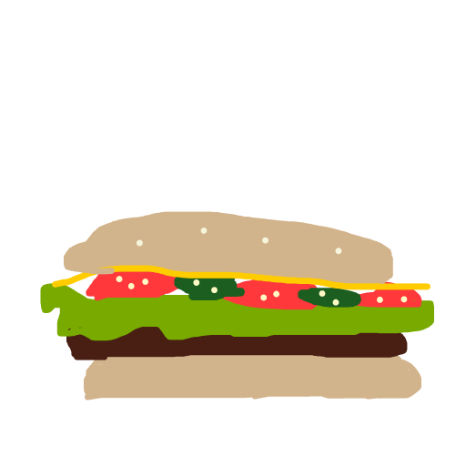 Burger drawing by great-fresh-style