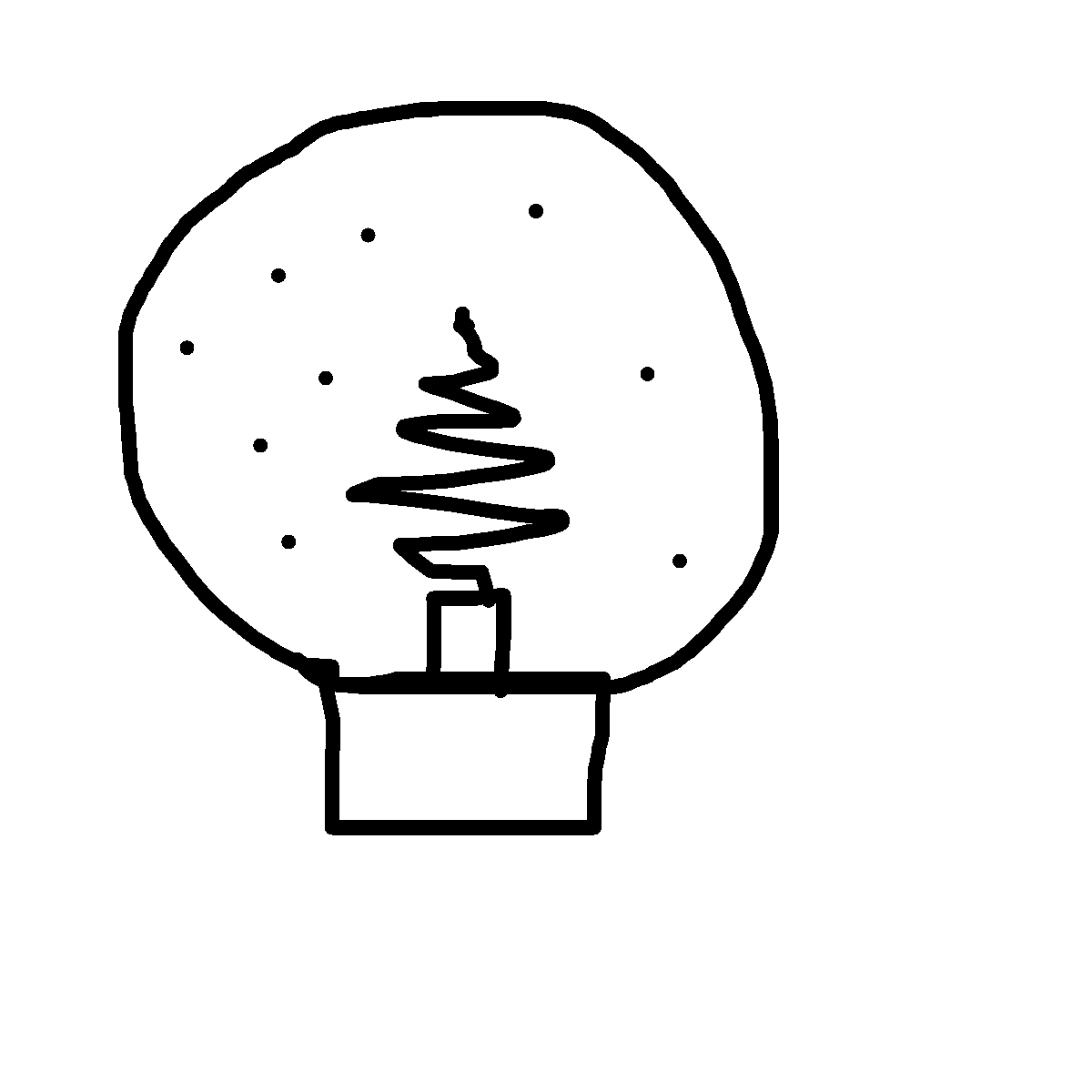 Snow Globe drawing by blue-alpha-rogue