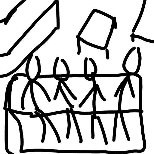 Friends drawing by Marcos