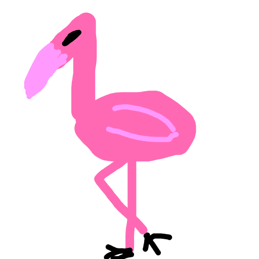 Flamingo drawing by neesh