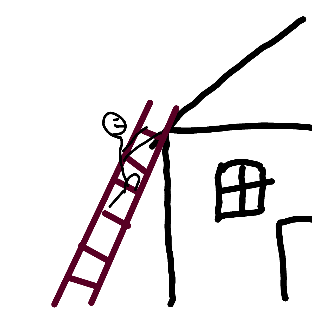 Ladder drawing by Nuss