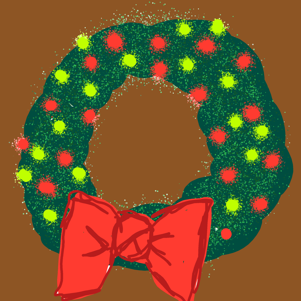 Wreath drawing by Guardianoflives