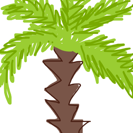Palm Tree drawing by beksss