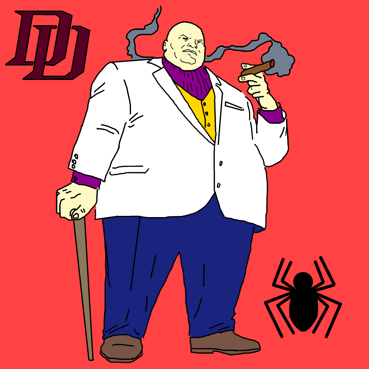 Kingpin drawing by dilly-doodle-dally