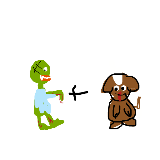 Zombie Dog drawing by pixel-brush-skill