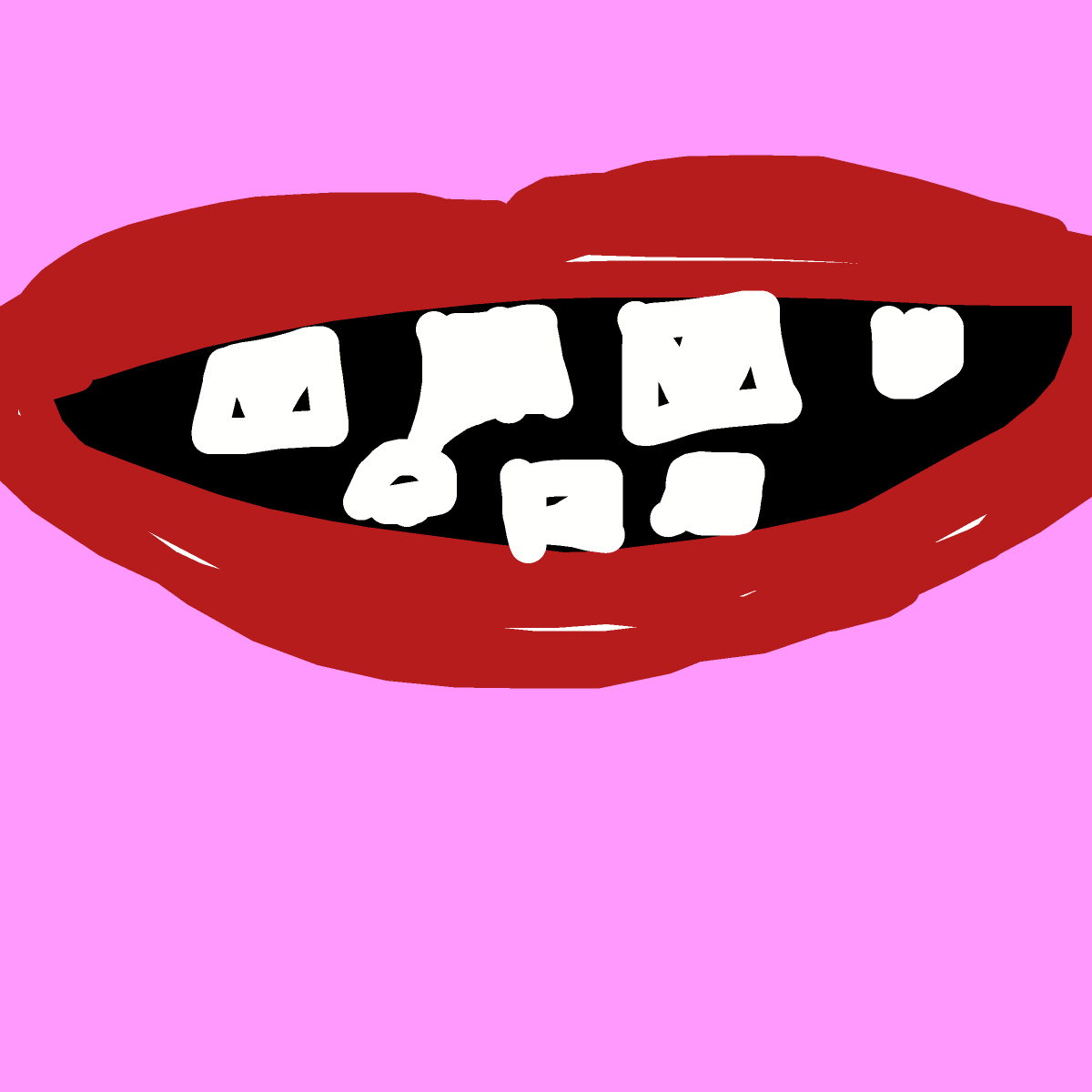Teeth drawing by beanieweenie