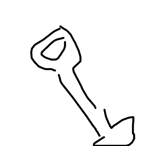 Spade drawing by joolz