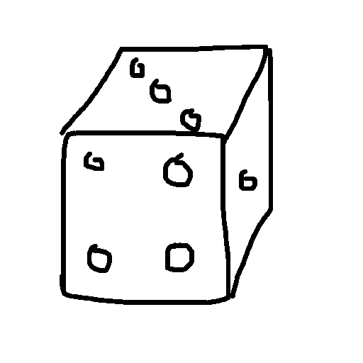 Dice drawing by mikestam195
