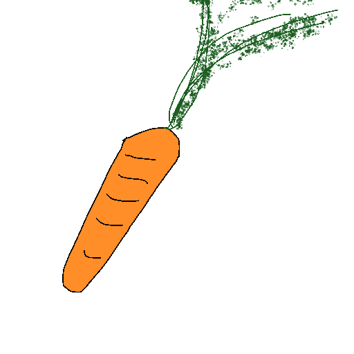 Carrot drawing by kyle
