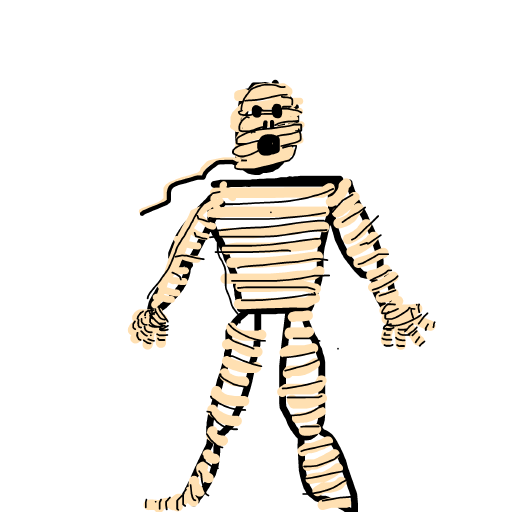 Mummy drawing by navy-fine-loom