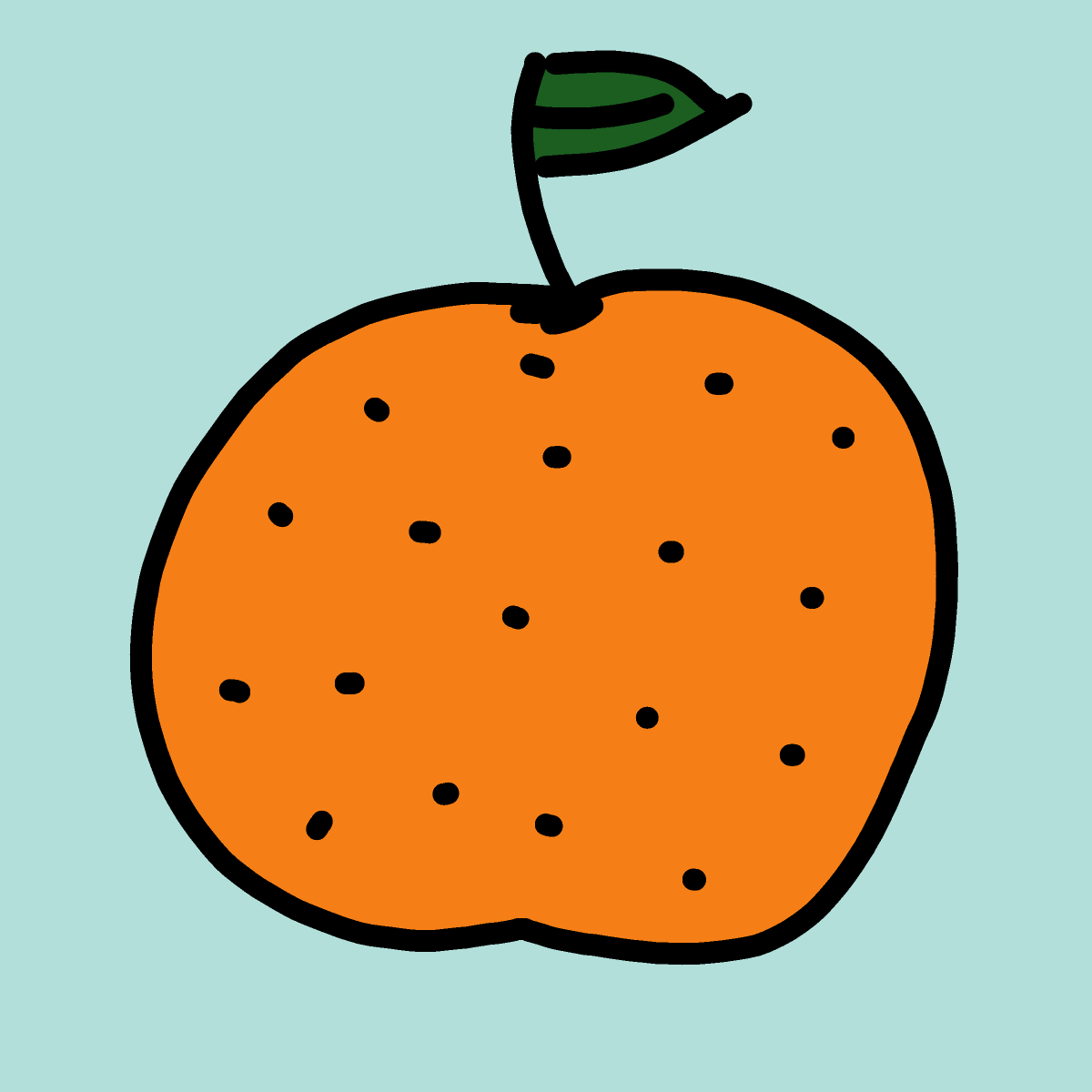 Orange drawing by Marcos