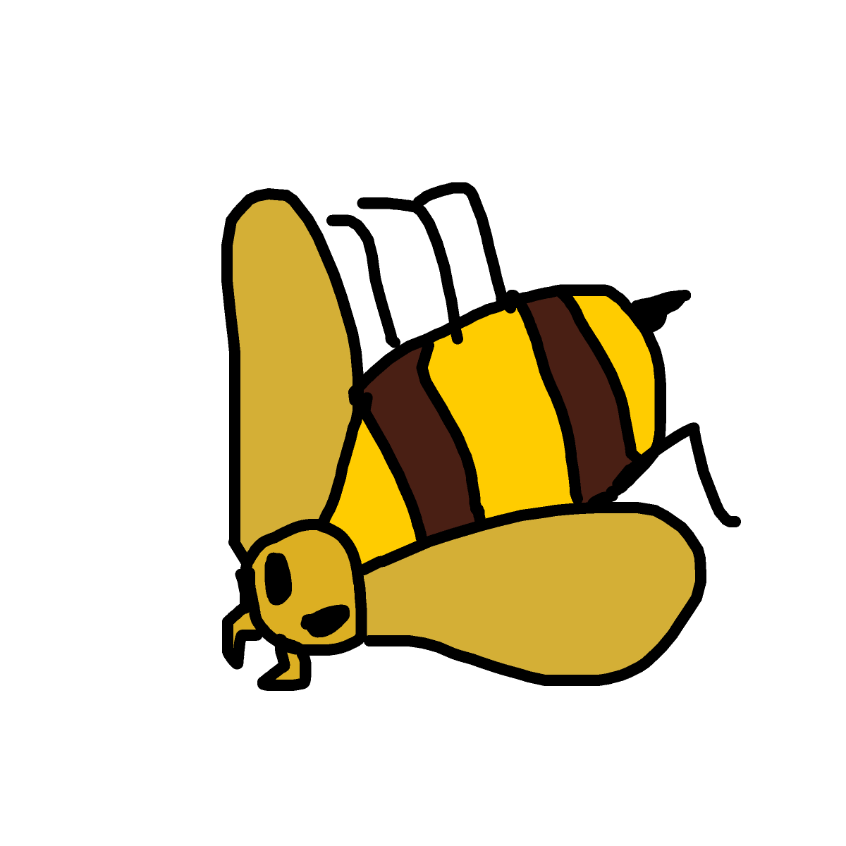 Bee drawing by ldiot