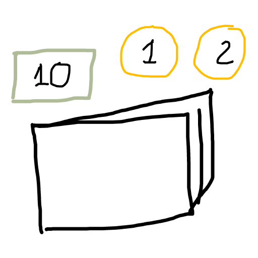 Wallet drawing by bia