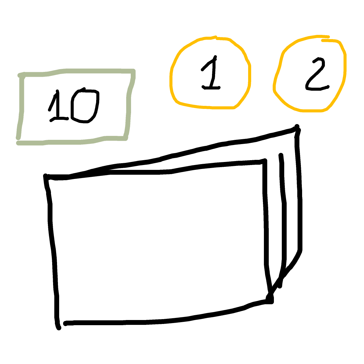 Wallet drawing by bia