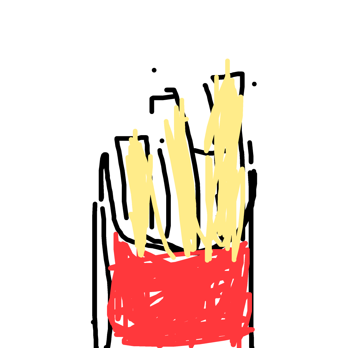 Fries drawing by zinc-star-king