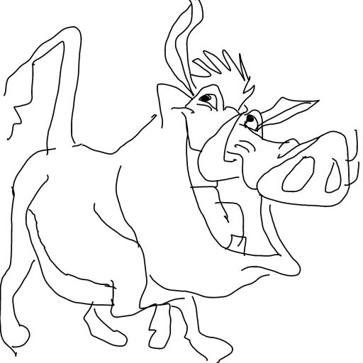 Pumbaa drawing by Guardianoflives