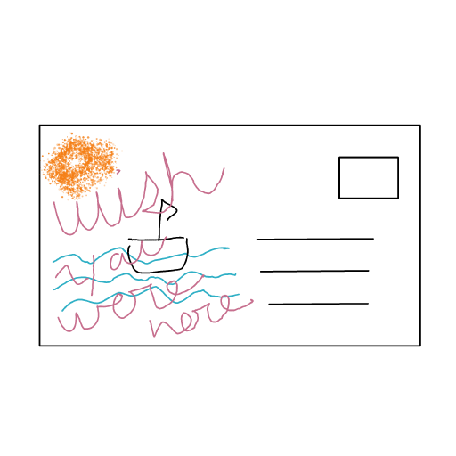 Postcard drawing by Shandi