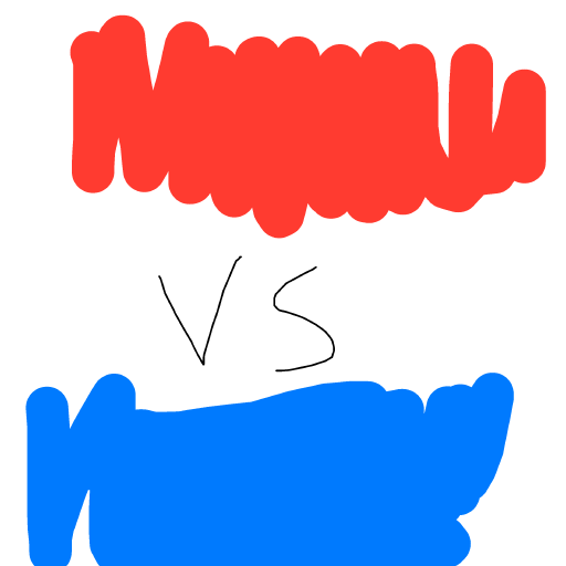 Red vs. Blue drawing by mikestam195