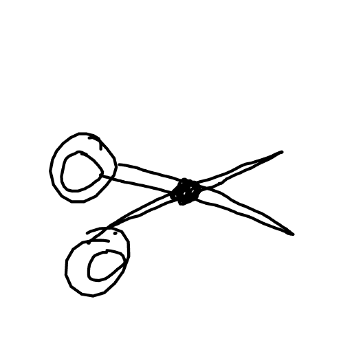 Scissors drawing by Mr Doodles