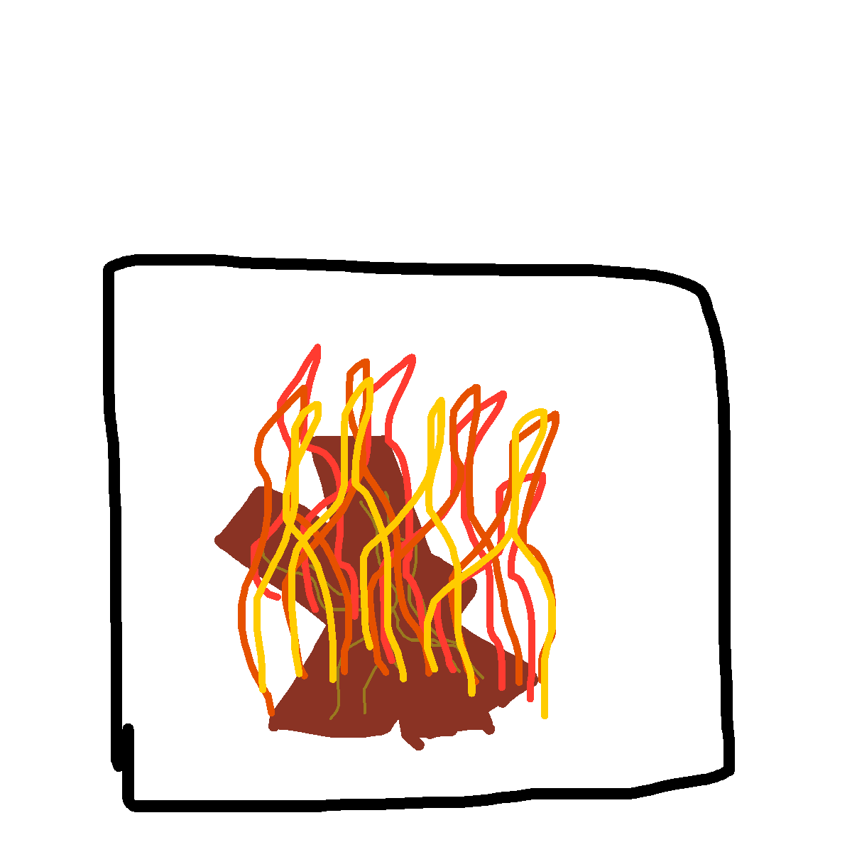 Fireplace drawing by mikestam195