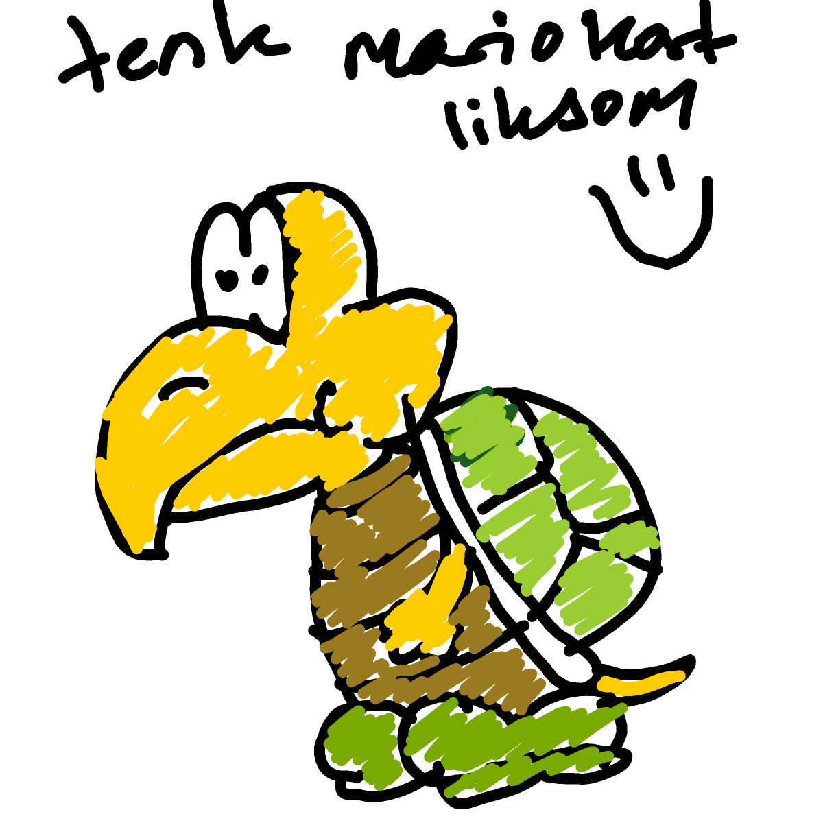 Koopa Troopa drawing by silver-sharp-mode