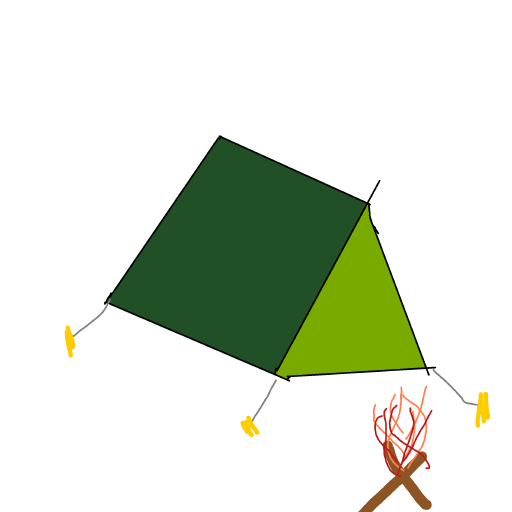 Tent drawing by Shandi