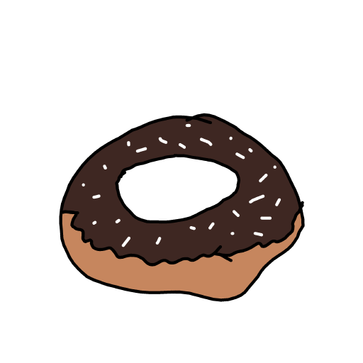 Donut drawing by Nuss