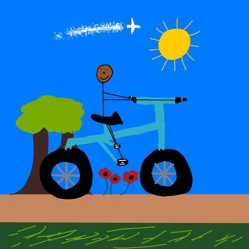 Bicycle drawing by Cwis448