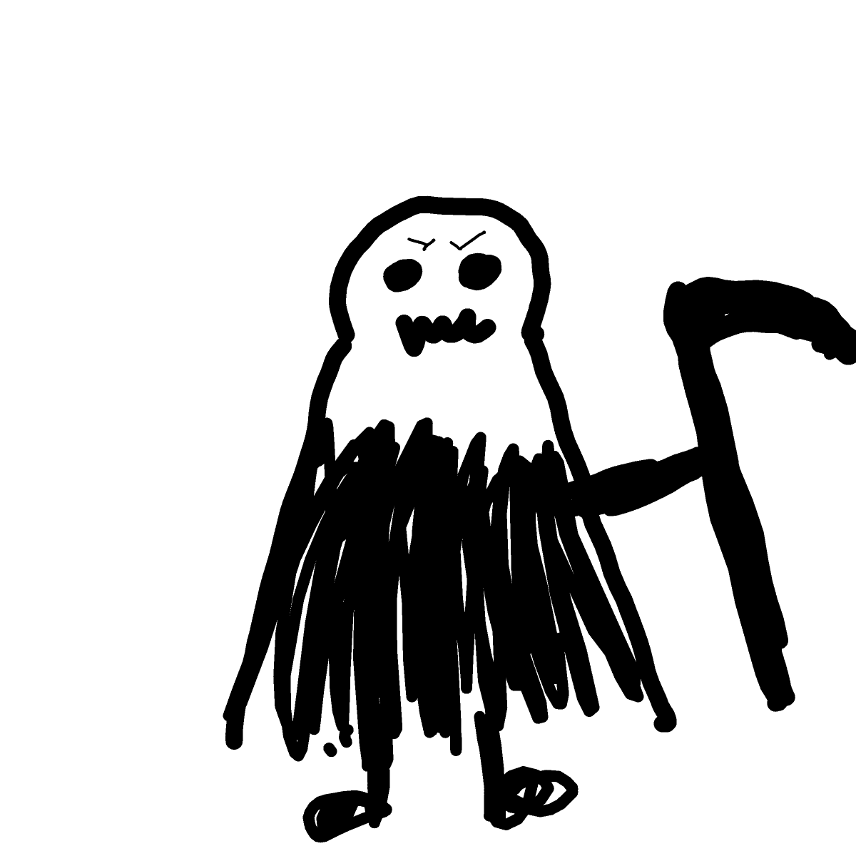 Grim Reaper drawing by flat-red-spire