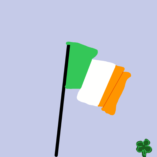 Irish Flag drawing by Guardianoflives