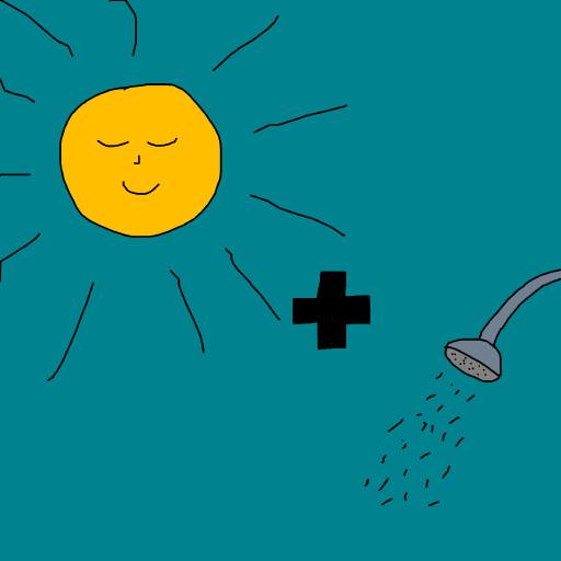 Sun Shower drawing by krissywissy