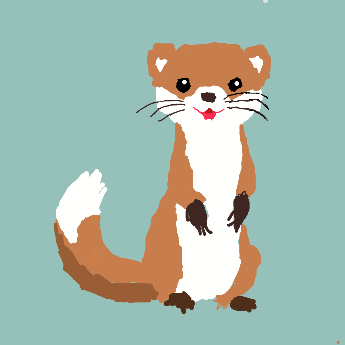 Weasel drawing by icy-cream-eye