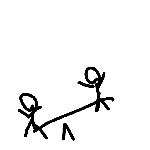 Seesaw drawing by mjolnirbear