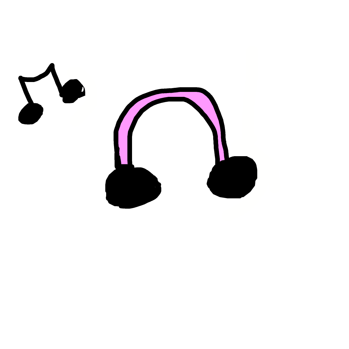 Headphones drawing by sage-gamma-web