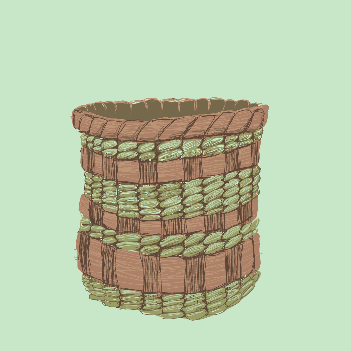 Wicker drawing by Soybean