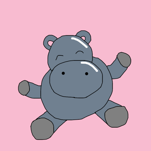 Hippo drawing by krissywissy